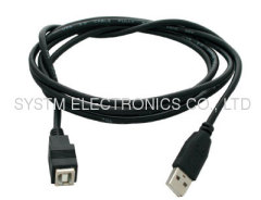 USB 2.0 A Male to B Female extension cable