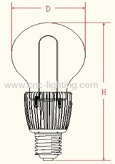 UL approved 80-120W E40 Induction Bulb