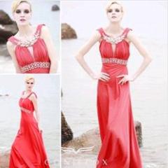 slim unique designer halter beading empire floor length club dresses 80892