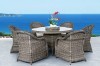 Patio furniture PE rattan table chairs