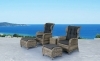 Patio wicker furniture rattan sofa set