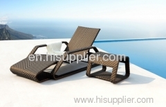 rattan lounger chair