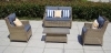 Outdoor garden wicker sofa set