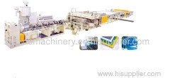 PP hollow sheet production line