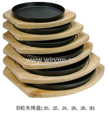 Cast iron grill plate Hot plate Baking pan