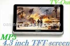 4.3 full touch screen super slim MP5 Player 8GB