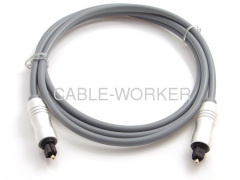 Premium Optical Toslink Cable with metal Fancy Connector