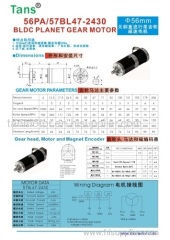 56MM Planetary Gear Motor