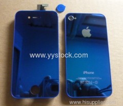 Mirror iPhone 4 LCD Screen Conversion Kit Housing-Gold Purple Blue