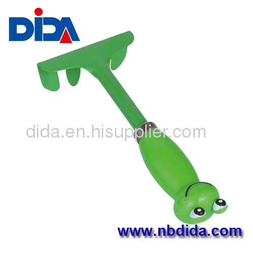 Cartoon handle Green weed rake garden tools for children