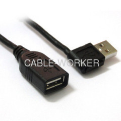 Right Angle USB extension cable