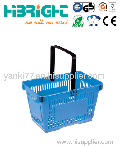 Plastic shopping basket