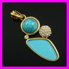 18k gold plated fashion design pendant