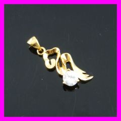 18k gold plated zircon pendat