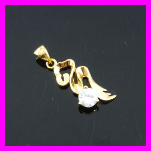 18k gold plated zircon pendat