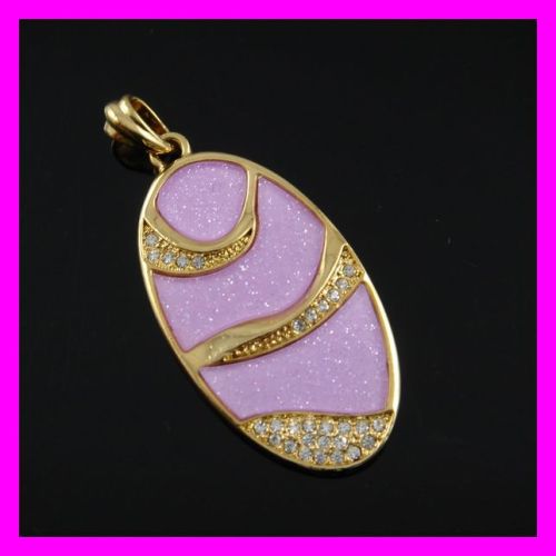 Girls 18k gold plating FJ pendant