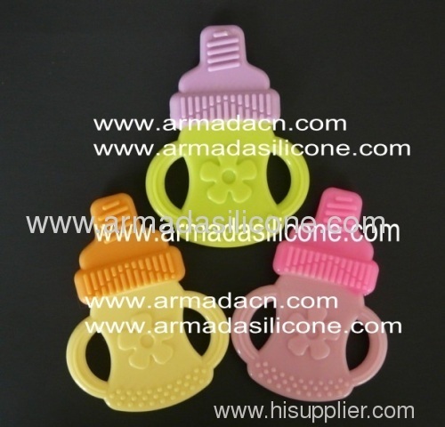 bitone and fashion silicone baby teether