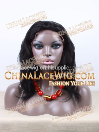 jet black nature wave indian remy full lace wigs