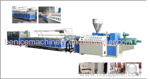 pvc wood colour profile production line