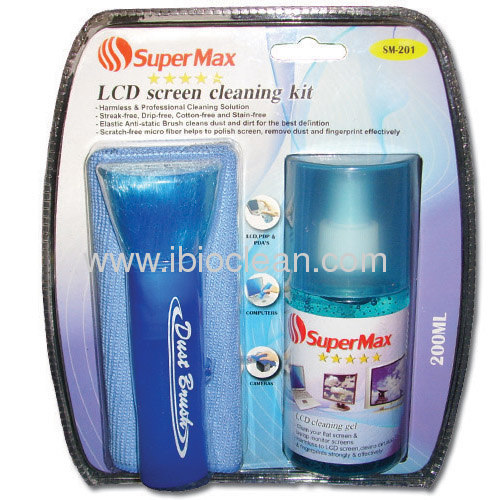 High quality alcohol free LCD Screen cleaner 3 in 1