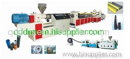 PE carbon screw pipe extrusion line/plsatic pipe making line