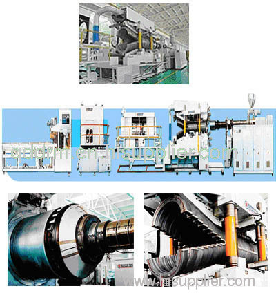 double wall pipe extruder/plastic pipe production line