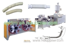 PP shrinkable pipe production line/PP pipe making machine