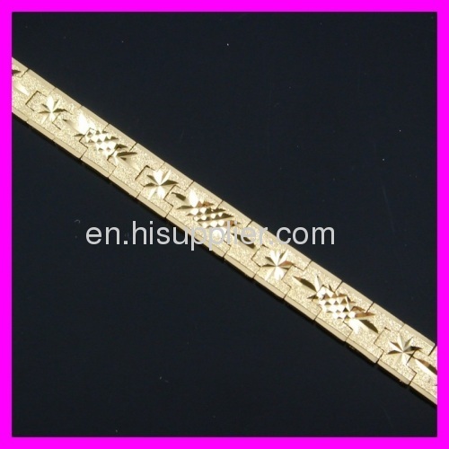FJ simple 18K gold plated bracelet