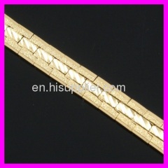 FJ shiny 18k gold plated bracelet IGP