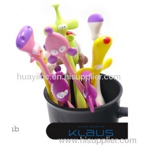 Flexible Animal Shape Ball Pen/Bendable Animal Pen/ Animal Cartoon Ball Point Pen