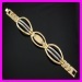 two colors 18k gold plated bracelet IGP