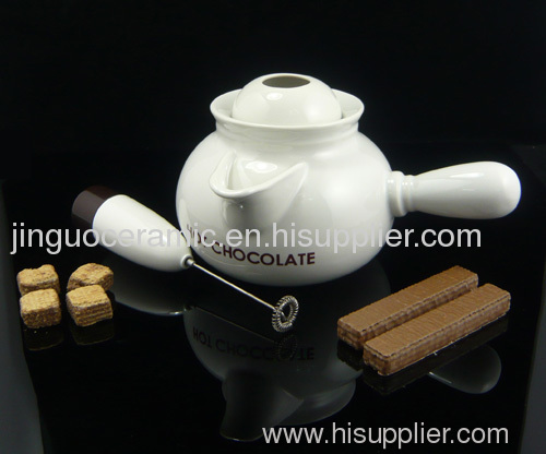 Ceramic chocolate pot