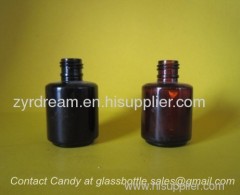 15ml Amber Glass Nail Polish Bottle