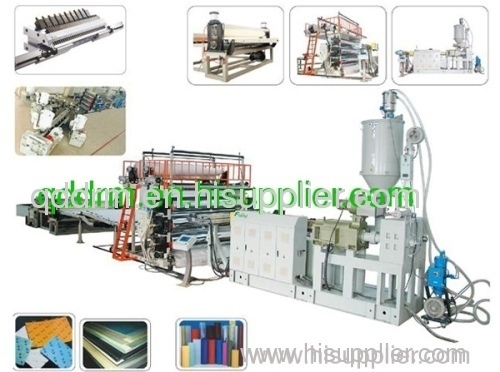 PE single sheet extrusion line/PE sheet production machine