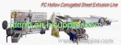 PC hollow sheet extrusion line/sheet production machine
