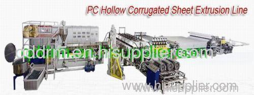 hollow corrugated sheet extrusion line