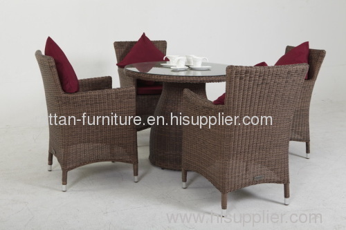 outdoor round rattan furniture