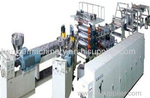 Sheet or plate extrusion line