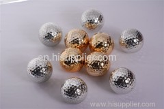 Metallic golf ball