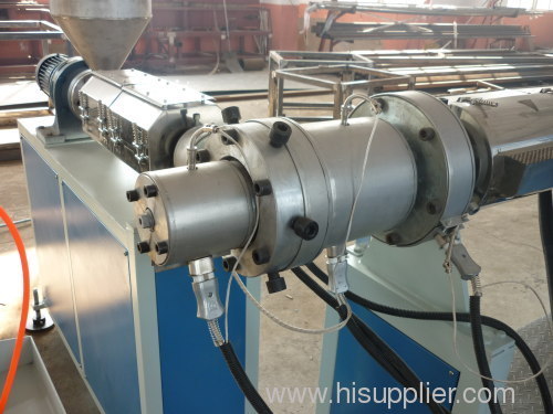PE pipe extrusion production line