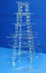 JCD-001 Transparent Acrylic Cupcake Stand