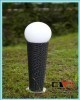 PE rattan aluminium frame garden solar lamp LEO lights