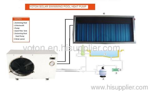 swimming pool hybrid solar heat pump