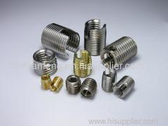 selftapping threaded inserts with a slot