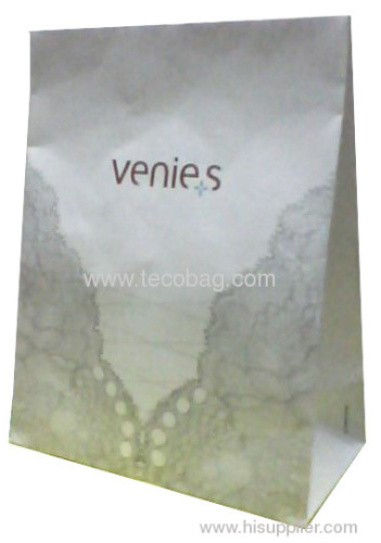 Paper bag with flap