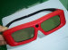 Professional 3D shutter glasses for cinema with rubber earpiece