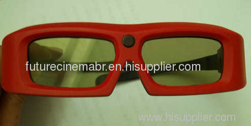 Durable Professional 3D shutter glasses for cinema with rubber