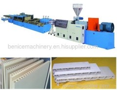 Wood plastic composite plate extrusion machine