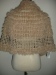 crochet cape with rabbit fur knit