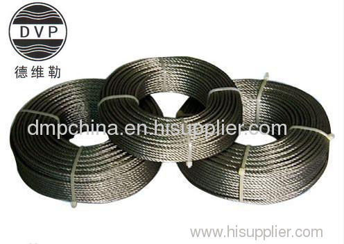 AISI 304/316 stainless steel wire rope